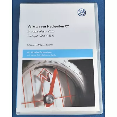 VW Navigation Maps West Europe V6.1 - RNS 510 Satnav Map DVD 2010 - Old Version • $31.11