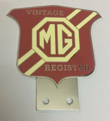 Car Badge- Vintage MG Register Car Grill Badge Emblem Logos Metal Enamled • $52.80