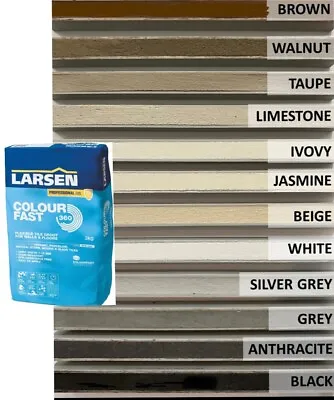 £15.79 • Buy 3KG Larsen Tile Grout Colourfast 360 Flexible Wall & Floor