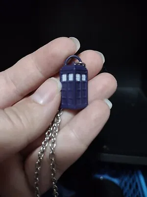 Doctor Who Tardis Pendant Lobster Clasp Chain Necklace • £9.65