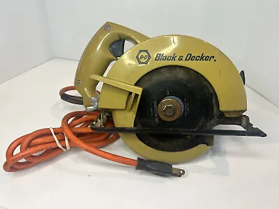 🔥Black & Decker No 7300 5 1/2 Er VTG 5 1/2  Compact Circular Saw 5 Amp USA Made • $31.16