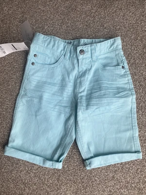 £5.99 • Buy NEW Boys Shorts Turquoise Denim Lovely Colour 7-8 Years Adjustable Waist
