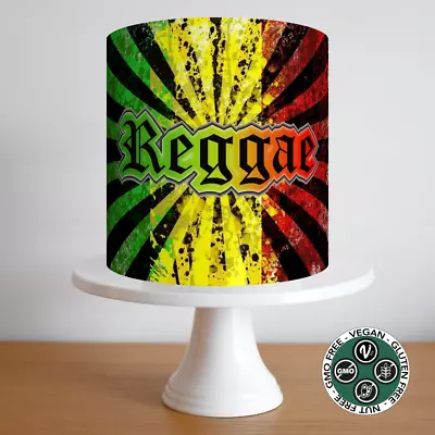 Reggae Rastafari Cake Topper Border Strip Pattern Wrap Birthday Party Deco Gift • £10.99