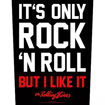 ROLLING STONES Official XLG Back Patch -IT'S ONLY RNR • $28.59