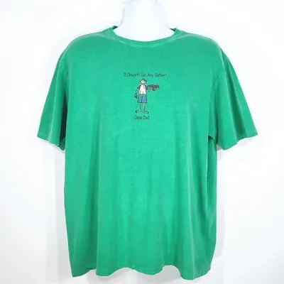 Vintage 90s Desert Wash Cape Cod Lobster Tourist Cartoon Humor Green Tee. Sz L. • $15