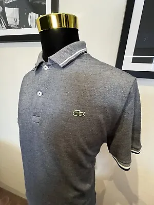 Lacoste 100% Grey Polo Shirt Size US Large Regular Fit • $32