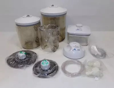 $35 • Buy Rival Seal A Meal & Food Saver Vacuum Seal Canisters Hoses Valves Lids