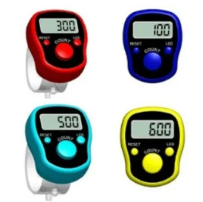 1 To 100 LED Digital Electronic Tally Counter Dhikr Tasbih Tasbi Finger Ring • £110