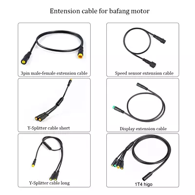 Display Extension Cable Speed Sensor Extension Cable 3Pin Plug For BAFANG Motor • $7.70