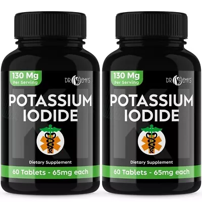 (2PK) - Potassium + Iodide Pills Tablets☆130 Mg Supplement☆Survival Kit Fallout • $17.98