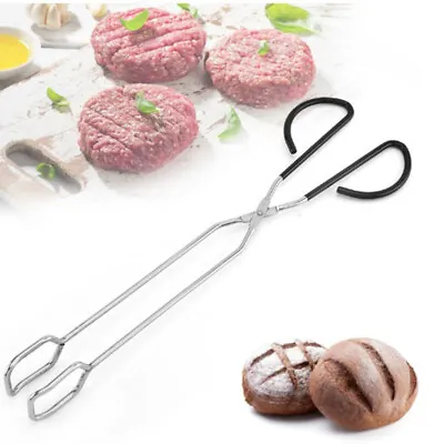 $8.35 • Buy Extra Long Scissor Tongs 16  Stainless Steel Barbecue Tongs BD
