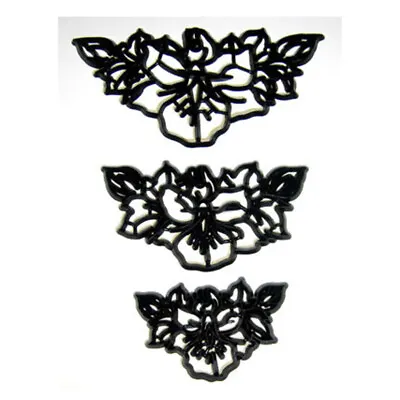 Patchwork Cutters ORCHID GARLAND SET Sugarcraft Cake Decorating • £6.85