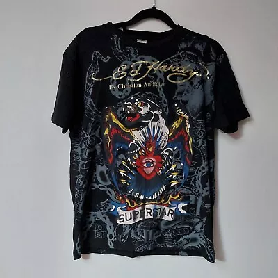 Christian Audigier Gothic Skull Y2k Ed Hardy  T-SHIRT SIZE S • £34.99