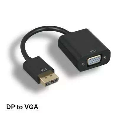 KNTK DisplayPort To VGA Adapter Video DP To HD15 For PC MAC Projector Monitor • $17.59