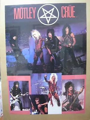 Vintage Rock And Roll Motley Crue 1983 Poster 13741 • $39.50