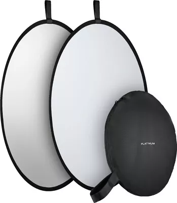 NEW Silver & White 32  80cm Collapsible Light Reflector Portable Photo Studio • $14.20