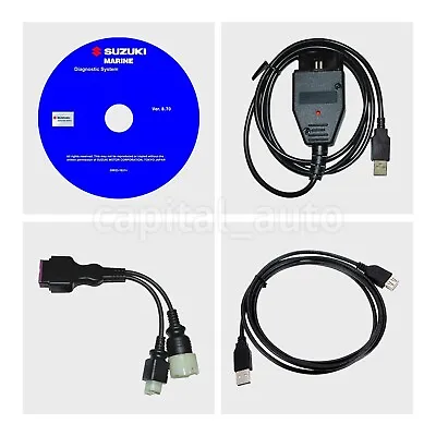For Suzuki Outboard Boat Marine Diagnostic USB Cable Kit SDS 8.70 • $59.99
