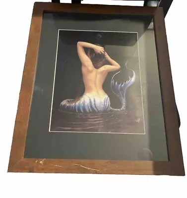 Framed Mystical Mermaid Wall Picture • $25