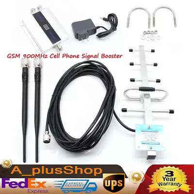 900mhz Gsm Cell Phone Signal Booster Repeater Phone Amplifier+yagi Antenna Kit • $40.85