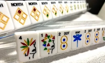 Daza Art Deco American Mahjong Racks W/ Pushers Clear Set  Of 4 Replacenent Part • $89