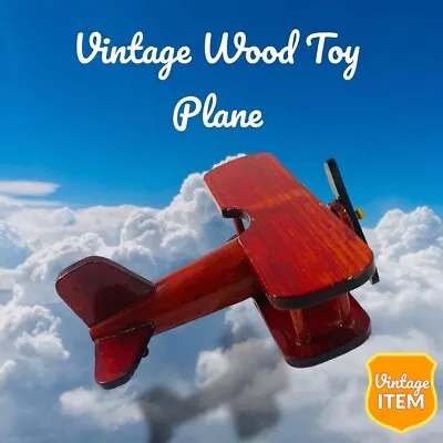 Vintage Wood Propeller Airplane Aircraft. Gloss Finish. • $9.54