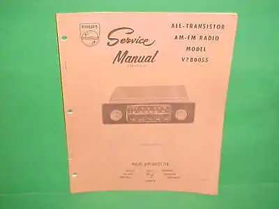 1966 Volvo 122s Sedan Wagon 1800s Sport Coupe Philips Am-fm Radio Service Manual • $24.99