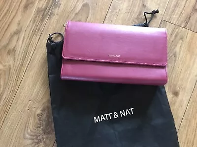 Matt & Nat Drew Lg Crossbody Betroot Burgundy • £30