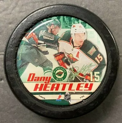 Nhl National Hockey League Danny Heatley Minnesota Wild Hockey Puck • $7.99