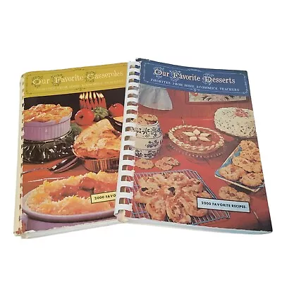 Vtg 60's Our Favorite Casseroles & Desserts Cookbook Lot Home Economics Teachers • $13