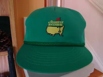 Scarce Vintage MEMBERS Only AUGUSTA NATIONAL GOLF CLUB ROPE HAT NOT MASTERS • $149