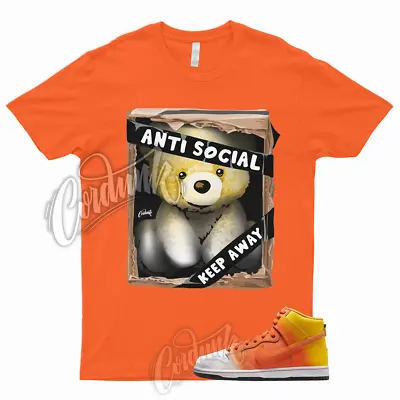 SB Dunk High Sweet Candy Tooth Shirt Amarillo Orange White Black 1 Corn AS2 • $24.29