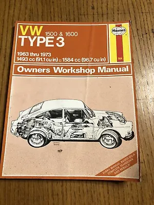 VW Notchback 1963-1973 Tune-up Shop Service Repair Manual Book Wiring 1964 1965 • $59.99