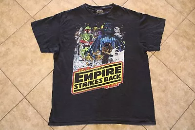 $7.49 • Buy Star Wars Empire Strikes Back T-Shirt Size Large Black A11-20