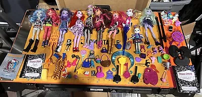 Lot Of 10 Monster High Dolls W/ Accessories • $275.08