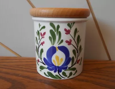 £24.99 • Buy WELSH DRESSER Tiny Storage, Spice Jar Wooden Lid PORTMEIRION Green Back Stamp
