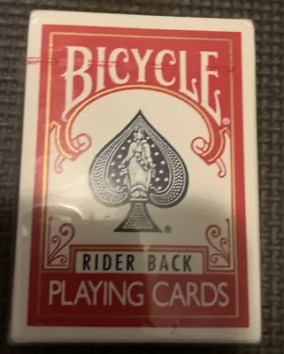 A Deck Vintage Bicycle Poker 808 Red Rider Back Playing Cards Sealed Vintage • $19