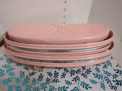 Vintage Retro MCM PINK Chrome Metal Reading Light Wall Mount Bed Headboard Lamp • $49.95