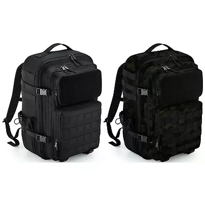 BAGBASE MOLLE Tactical 35 Litre Backpack Rucksack Military Crossfit Bag Laptop • £40.45
