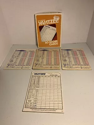 Yahtzee And Triple Yahtzee Partial Score Card  Pads  FREE SHIPPING • $14.99