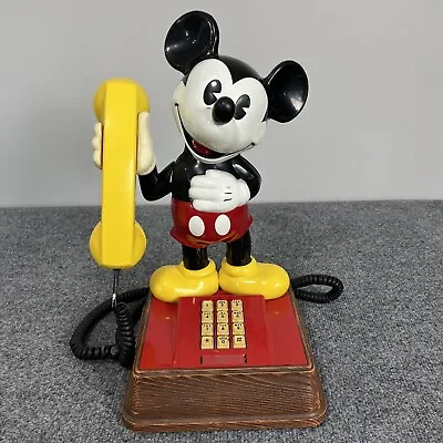 Vintage The Mickey Mouse Phone Landline Push Button Telephone 1976 Disney  • $67.49