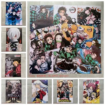 $24.80 • Buy 8pcs Anime Cartoon Game Poster Wall Sticker Room Decoration Painting Fans Gift V