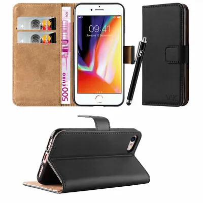 IPhone Various Models Phone Case Leather Wallet Flip Folio Stand Cover For Apple • £5.95