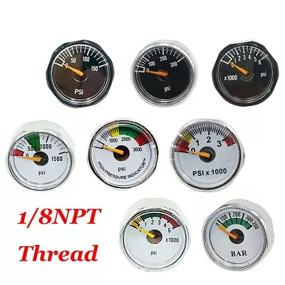 Paintball PCP Air Rifle Mini Micro Pressure Gauge-Manometre Manometer 1/8 NPT • $10.23