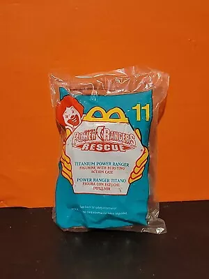 Vintage 2000 McDonalds Happy Meal Power Rangers Rescue Titanium Ranger Toy ~ New • $7.98