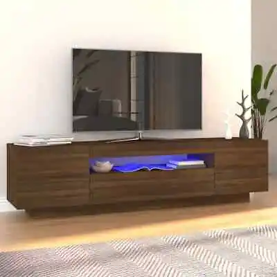TV Cabinet With LED Lights TV Unit Living Room Furniture Multi Colours VidaXL • £97.99