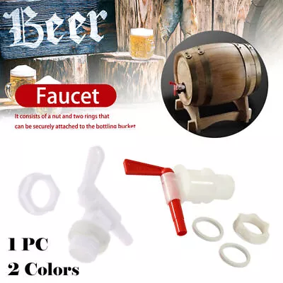 Plastic Tap Home Brew Beer Cider Barrel Keg Water Butt Fermenting Tool • £7.82