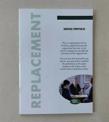 Land Rover & Range Rover Replacement Service Book **suits All Models** New Cheap • £9.95