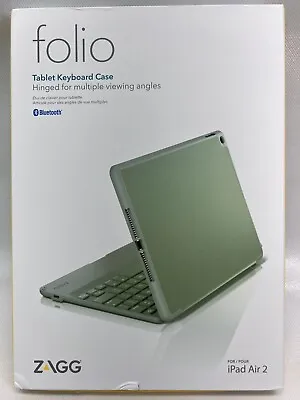 $13.59 • Buy ZAGG Folio Tablet Keyboard Case BLUE For IPad Air 2 QTG-ZKMS