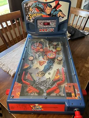 Superman  Saving The World  Deluxe Edition  Extremely Rare  Mini Pinball Machine • $180