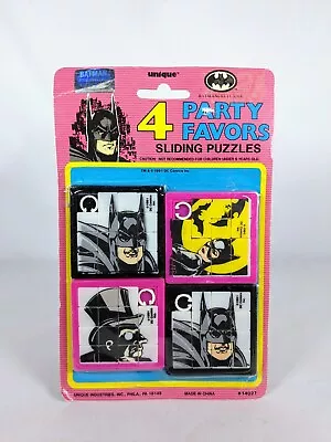 Vtg Batman Returns 4 Sliding Puzzles Party Favors Unique Industries DC Comics  • $9.95